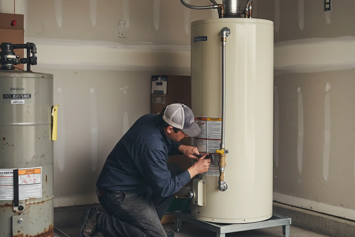 Water heater and shutoff valve replacement in Oxon Hill